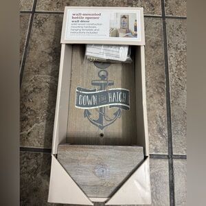 NIB Wall mounted bottle opener